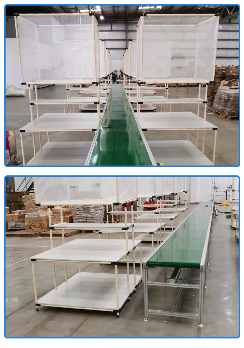流水线工作台制造厂的设计规划专用装配平台精益管工作台-1030-02