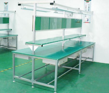 防静电工作台双边工作台-带抽屉