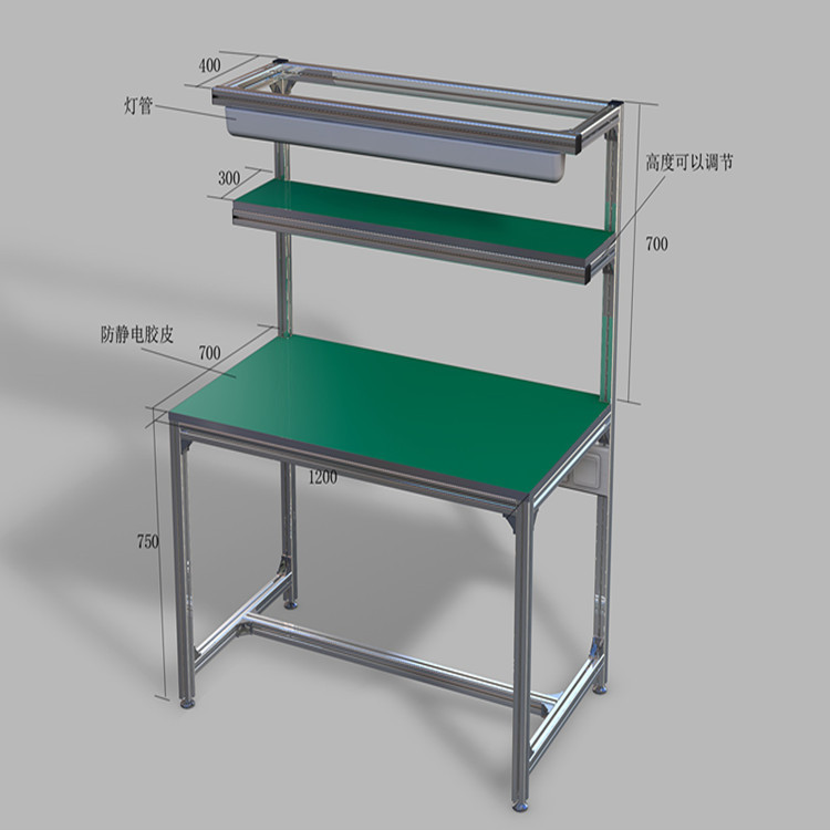 复合管工作台流水线工厂工作台的铝型材接头链接件技巧
